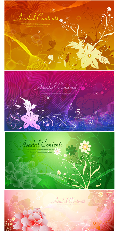 flowers design material cool decoration colorful 