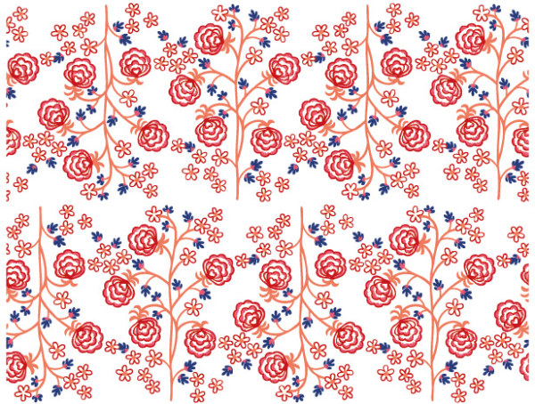 wallpaper pattern lines leaves flowers background 