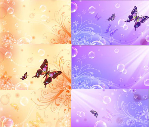 shading pattern free butterfly background Dream bubbles butterfly pattern picture 