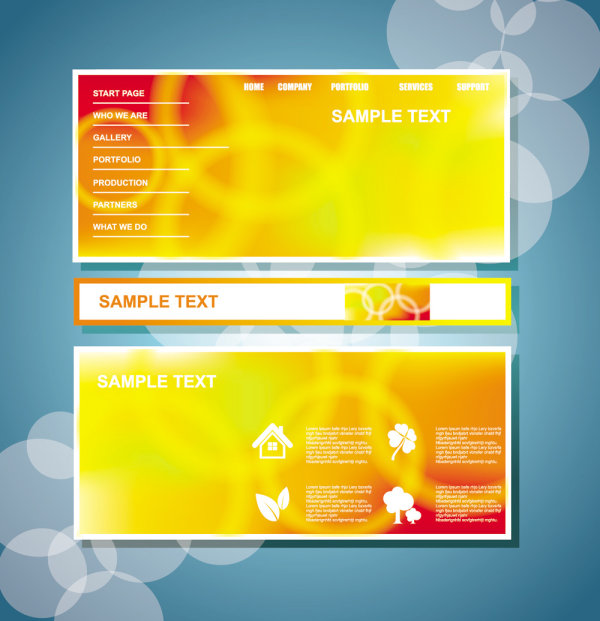 yellow website theme template style 