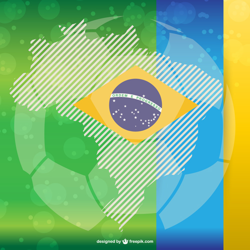 2014 brazil world football tournament vector background 07