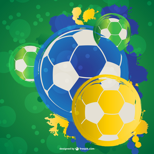 2014 brazil world football tournament vector background 08