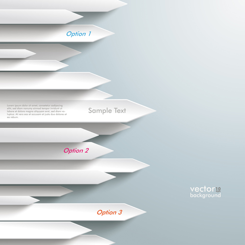 3D arrow business template background 05