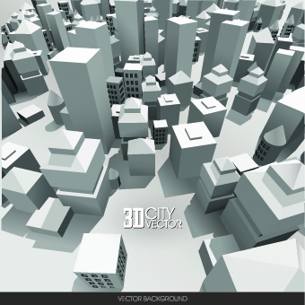 3D Modern background vector set 04