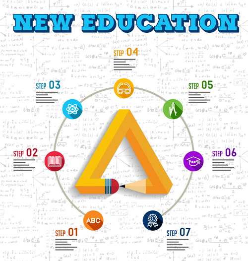 Back to school pencil creative template vector 06 Back to school pencil creative template vector 06