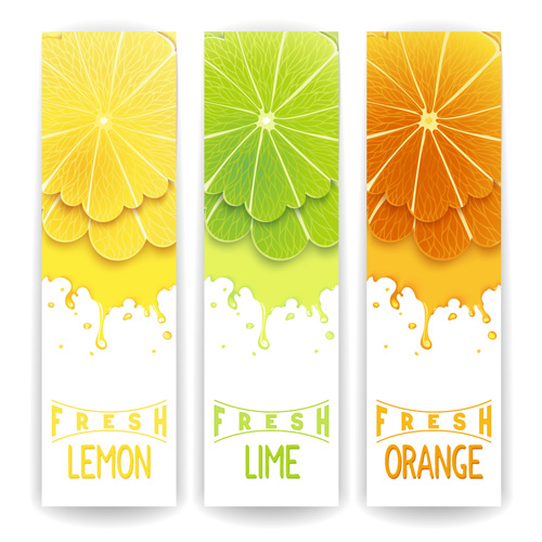 fruit fresh drink banner 