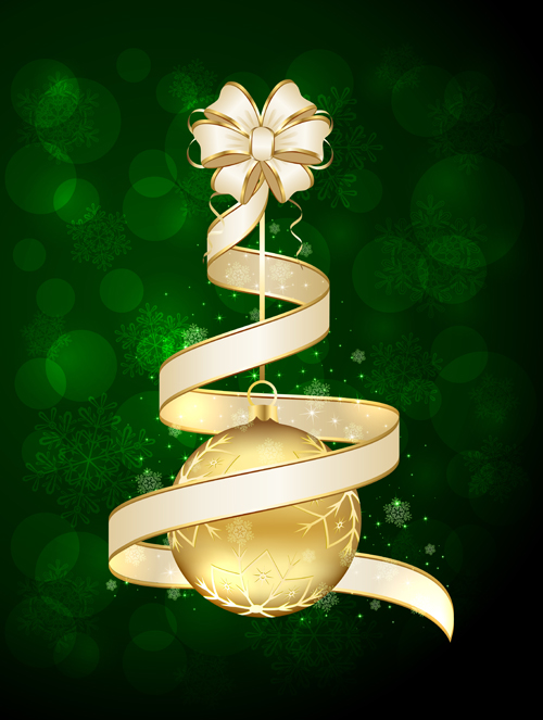 Beautiful xmas baubles shiny background vector 05