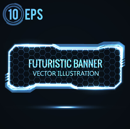 ight futuristic illustration vector 02 Blue light futuristic illustration vector 02
