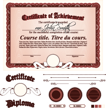 ornaments ornament diploma certificate template certificate 