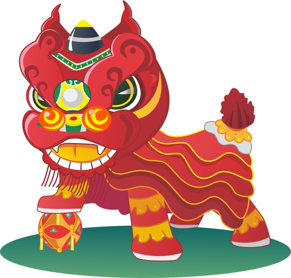 lion china cartoon 
