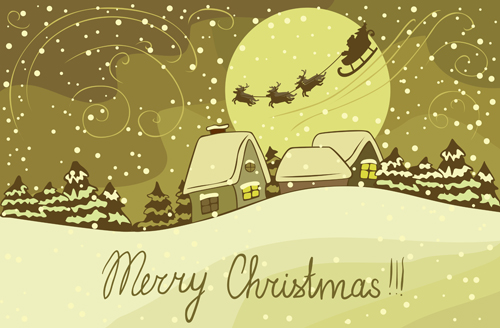 greeting Christmas snow christmas background vector background 