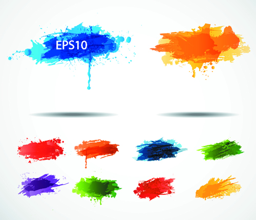 vector background splashes colored background 