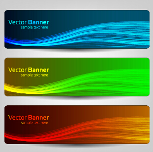 optical line colorful banner 