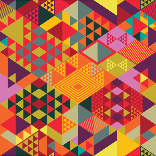 Colorful shapes abstract background 01