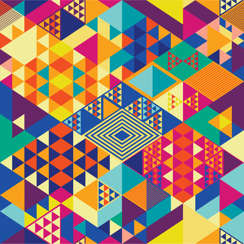 Colorful shapes abstract background 02