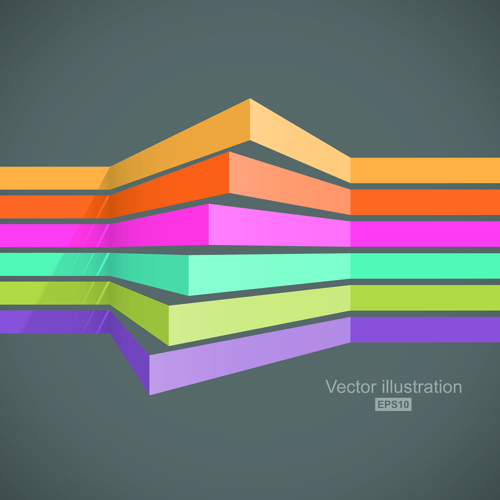 rful lines business template vector 04 Creative colorful lines business template vector 04