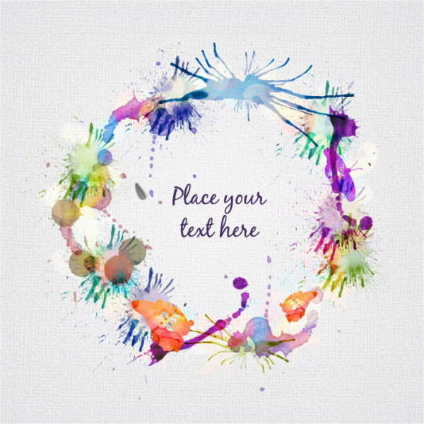 watercolor frame background 