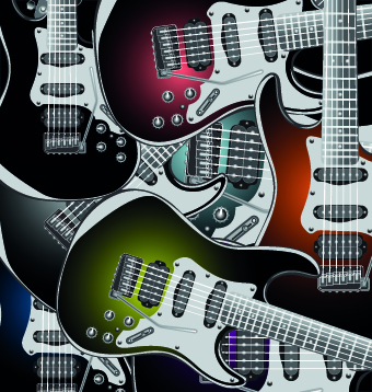 Music design backgrounds vector 01