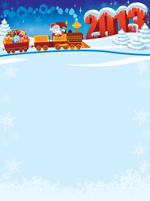 Cute Santa design elements vector graphics 02