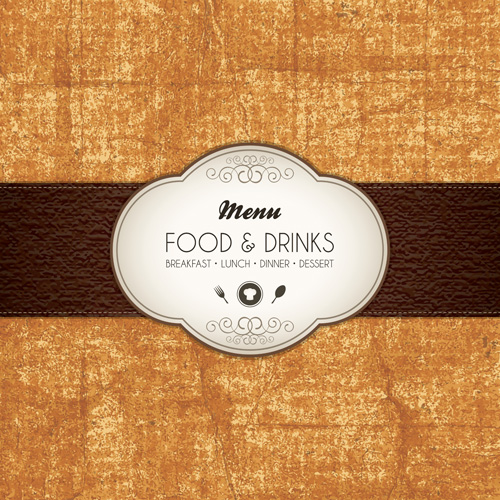 Set of Menu cover design vector 02