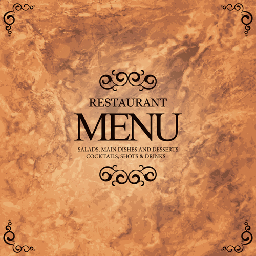 Set of Menu cover design vector 03