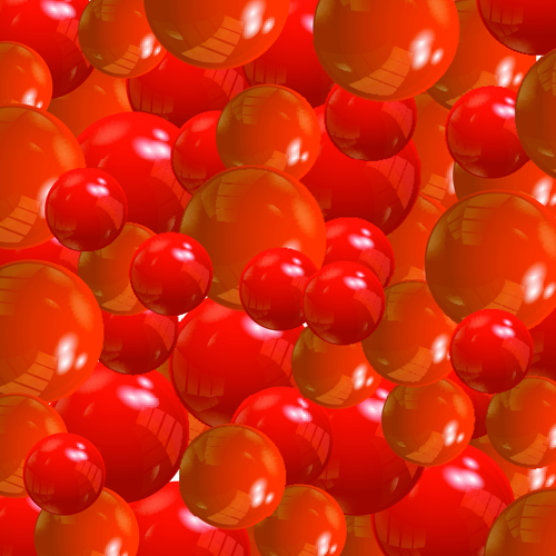 Shiny colored balls background vector material 02