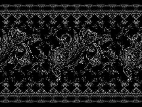 vintage ornate black background background vector 