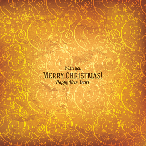Vintage pattern christmas vector background