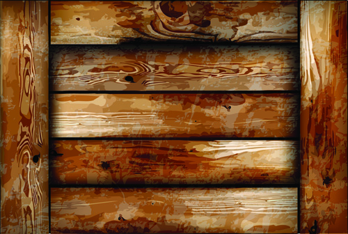 Elements of Wooden Box pattern Backgrounds vector 02