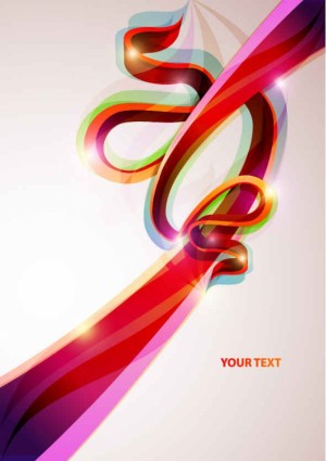 Abstract color ribbon art background vector Abstract color ribbon art background vector