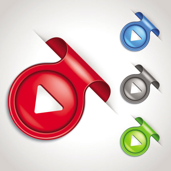 3D Creative label vector 01