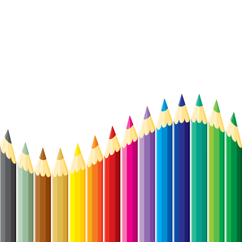 pencil different colorful colored 