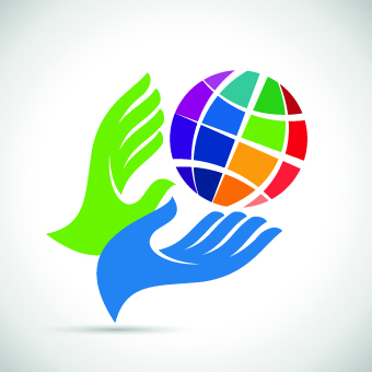 Hands logo design vector 03