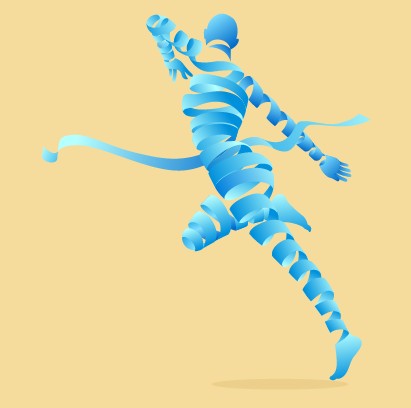 Creative Ribbon design background 01
