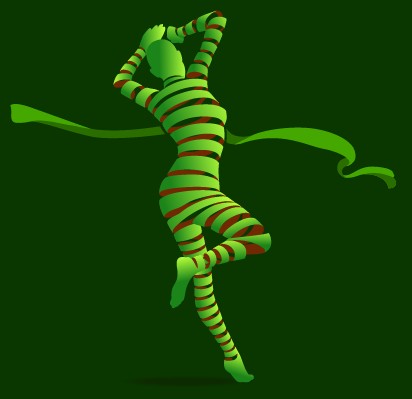 Creative Ribbon design background 03