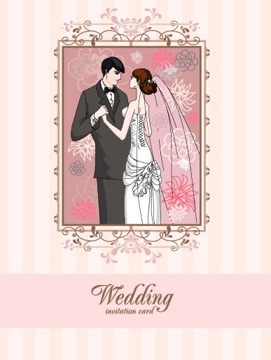 wedding card vector card background 
