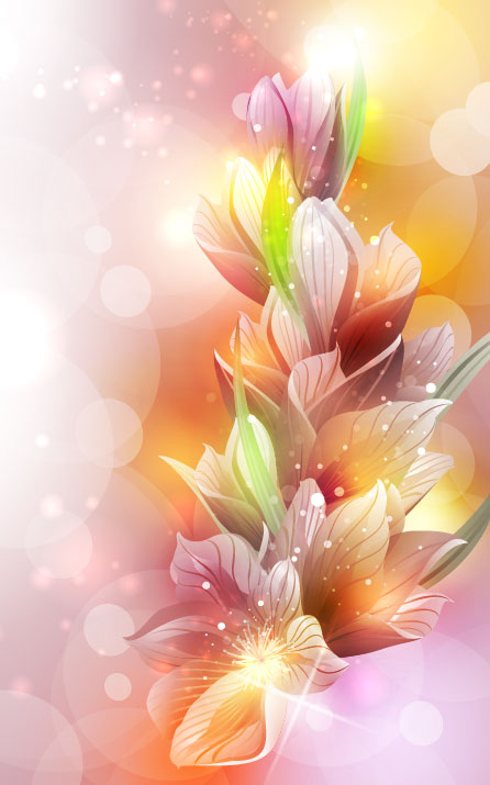 Brilliant Petal background vector 03