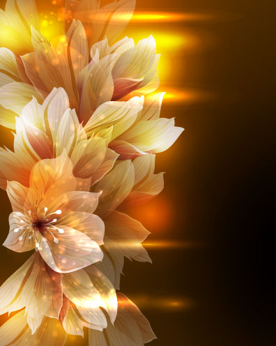 Brilliant Petal background vector 04