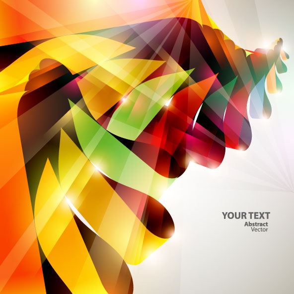 Dynamic Halation Color bar background vector 04