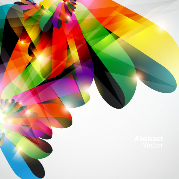 Dynamic Halation Color bar background vector 05