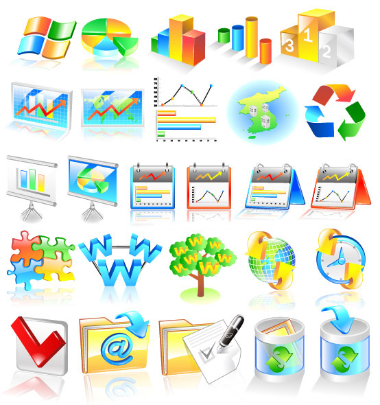 Financial statistics class Icon vector