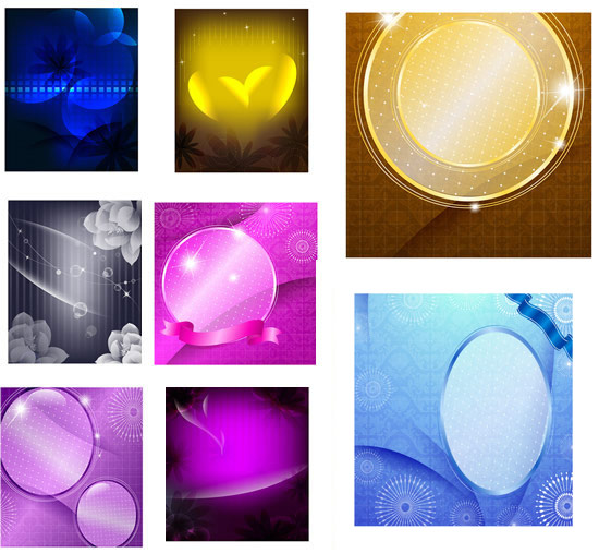 Modern fantasy background vector