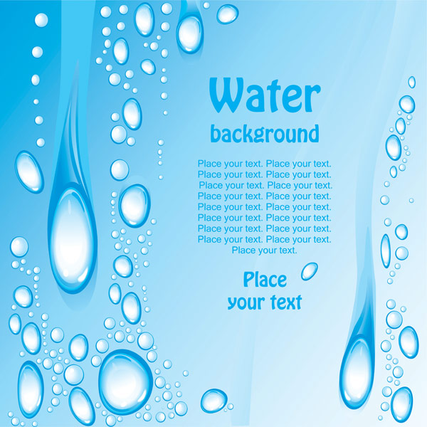 Drops of water.