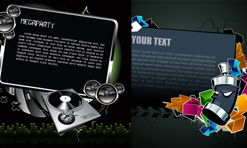 text box template cool black background 