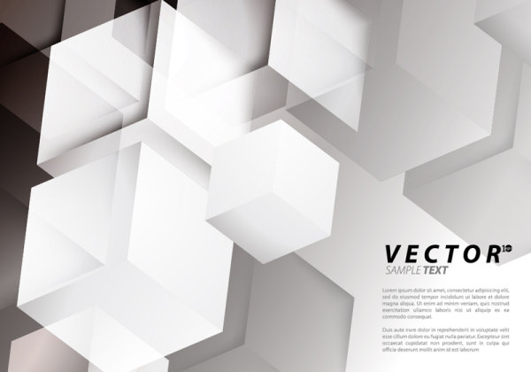 Black and white Squares concept backgrounds vector 03