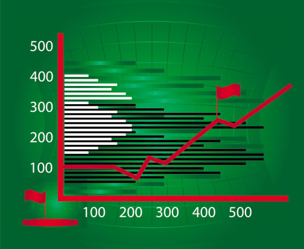 Commercial data table vector art