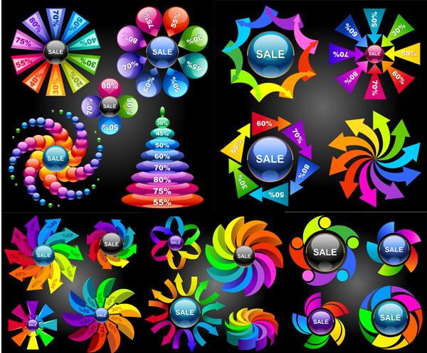 Beautiful chart Vector graphic