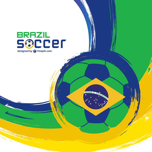 vector background tournament football Brazil background 