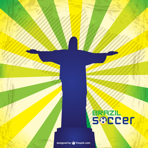 world tournament football Brazil background 