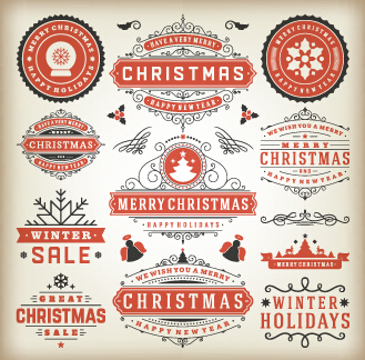 vintage sales labels christmas 2015 